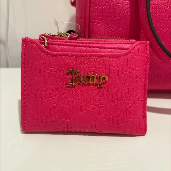 Juicy Couture Free Love Satchel Bag with Matching Wallet - Picture 6 of 10